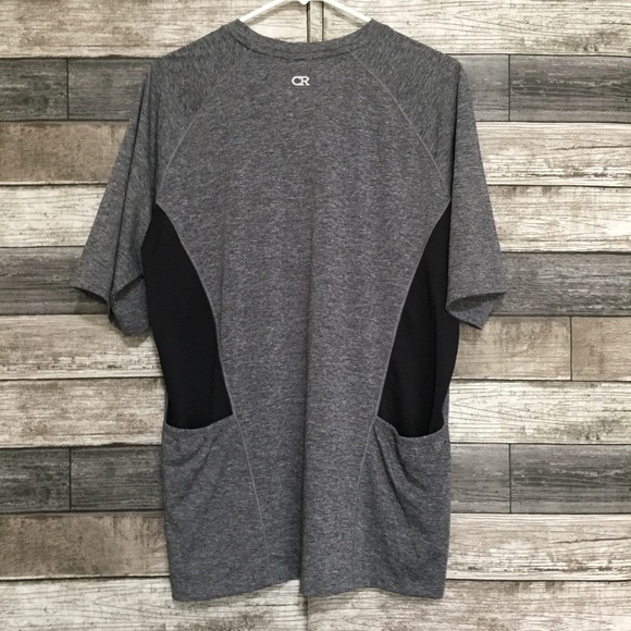 Club Ride Cycling T Shirt Men’s L Gray Black Back Pockets Short Sleeve. - Picture 4 of 11